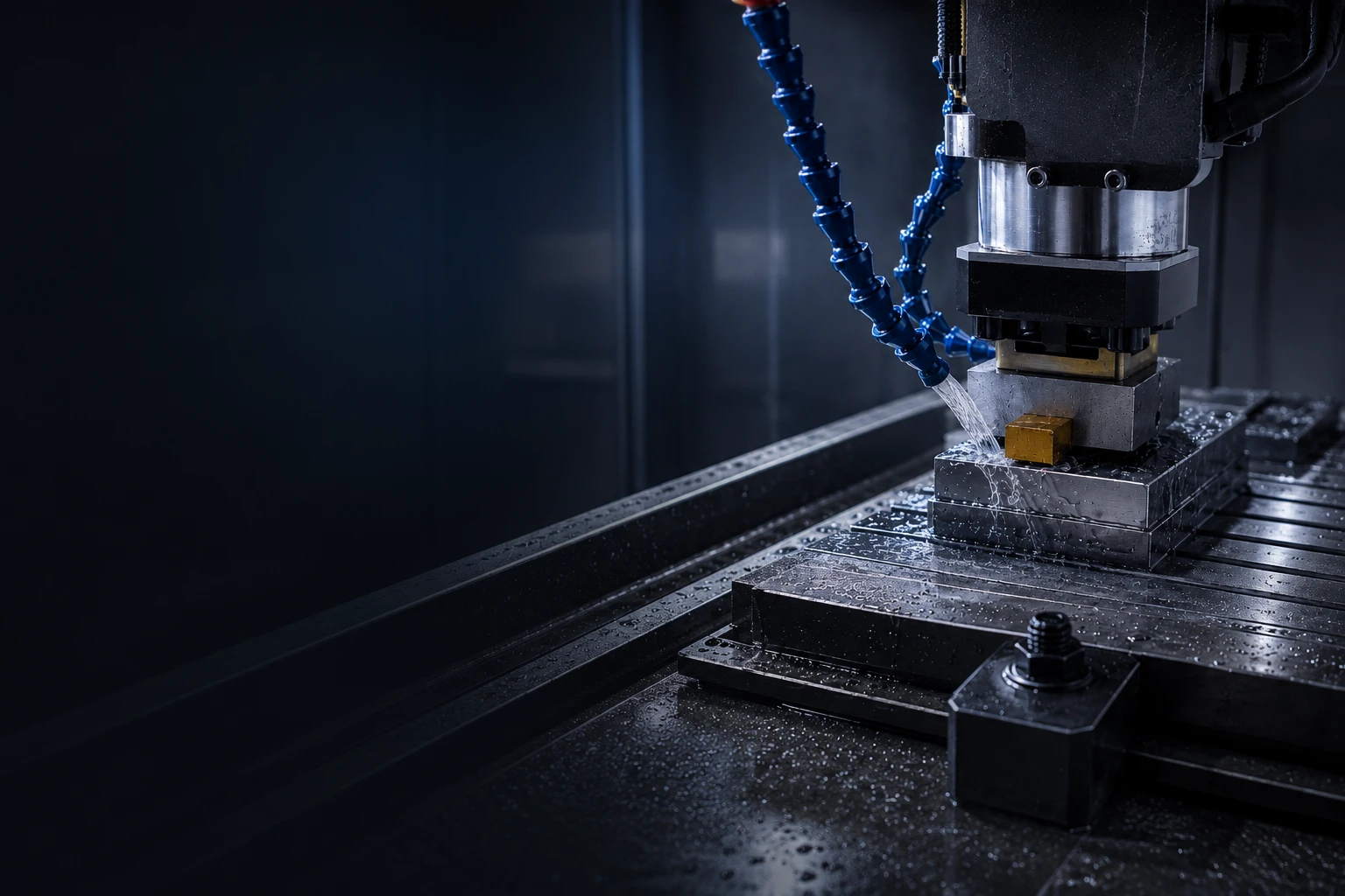 CNC machining process for metal mold preparation